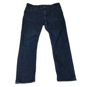 Robert Graham Jeans Mens 38 SlimJim Fit Dark Blue Denim Indigo Wash Straight Leg